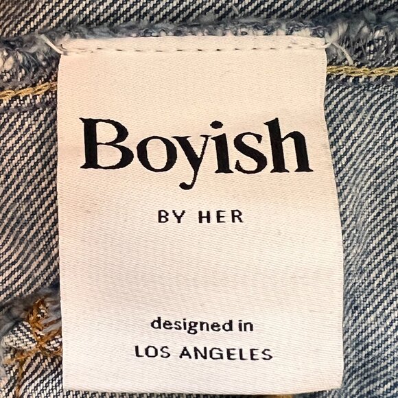 Ladies Boyish by HER Jeans Size‎ 27 Blue Wash Billy Embroidered Button F… - Picture 4 of 11